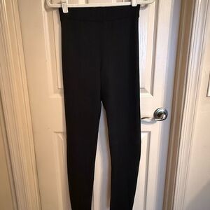 Vici Jet Black Faux Suede Leggings